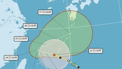 卡努動向/恐今「17:30發陸警」！未來5天雨量紫爆　暴風圈將籠罩「北基宜」