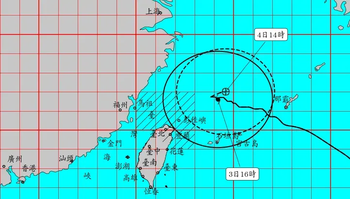 快訊/小心了！卡努暴風圈正式觸陸　14縣市大雨特報「大台北、基隆注意」