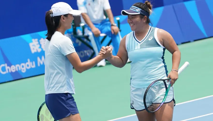 世大運/第5金到手！梁恩碩、吳芳嫻女雙驚奇逆轉大陸　勇奪網球本屆首金