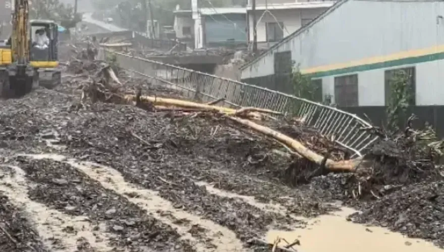快訊/豪雨釀災！南投仁愛鄉明正常上班停止上課　已連續第6天停課