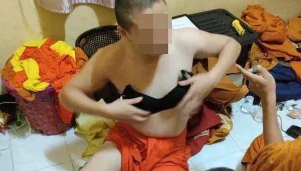 泰國17歲沙彌穿黑BRA誘老僧、挑戰極樂世界　寺廟住持裝盲
