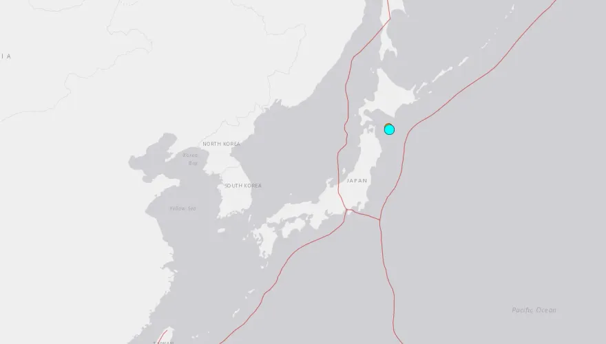 快訊/北海道附近海域發生規模5.8地震　青森岩手最大震度4級