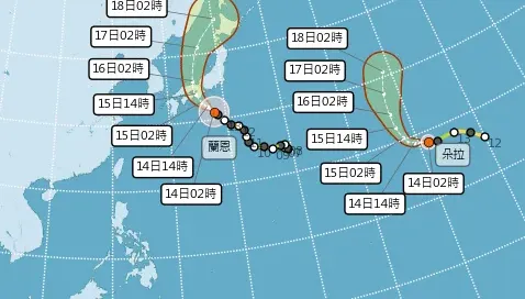 雙颱北轉！雷陣雨狂轟3天　5地區今「高溫飆36度」