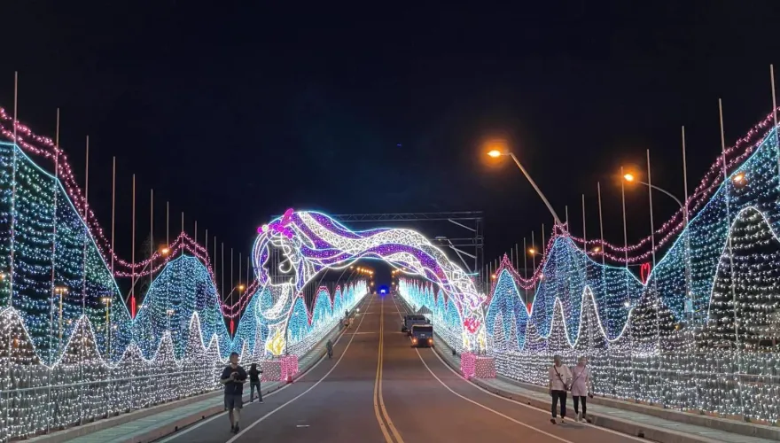 愛在七夕/宜蘭南方澳絕美「七夕鵲橋」登場　燈光秀＋美食市集伴有情人浪漫約會