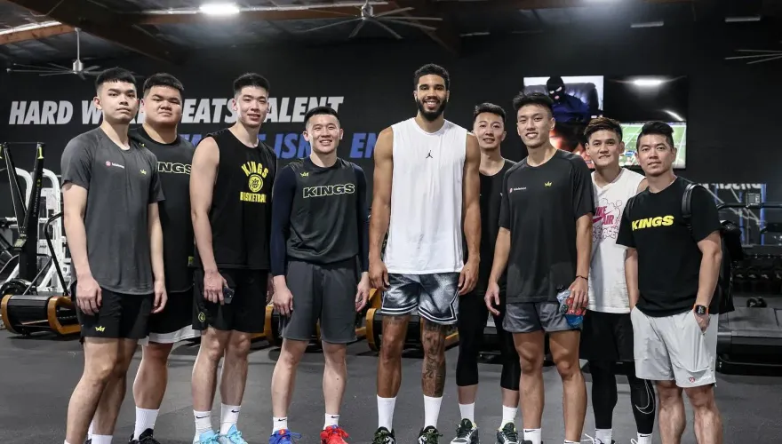 太爽了！新北國王赴美移訓　巧遇NBA塞爾提克球星塔圖姆