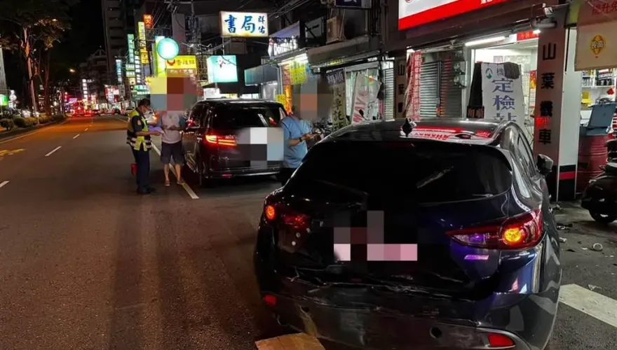 快訊/台中晚間嚴重車禍！酒駕男追撞5車　造成9人受傷送醫