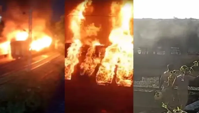 影/「吞噬整列車廂」！印度火車站起火已致10死20傷　疑乘客偷帶瓦斯桶煮咖啡釀禍