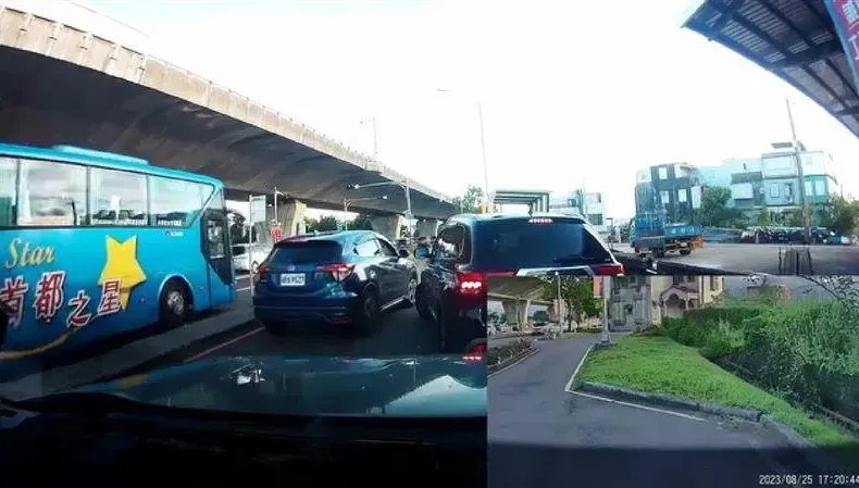 傳奇「千哥」重出江湖！超車轉彎遭阻擋　拿交通指揮棒威嚇