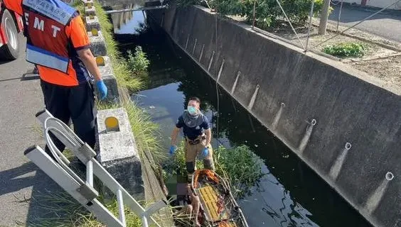 快訊/台南62歲男受困3米深排水溝　躺一夜失溫險喪命