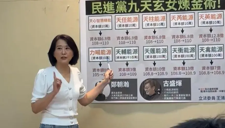 影/王鴻薇爆綠大咖疑勾黑道「綠電發大財」！不自殺聲明全說了