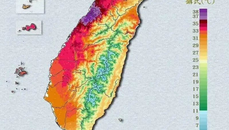 熱爆！苗栗頭份狂飆40.5℃　受蘇拉影響12縣市亮高溫燈號