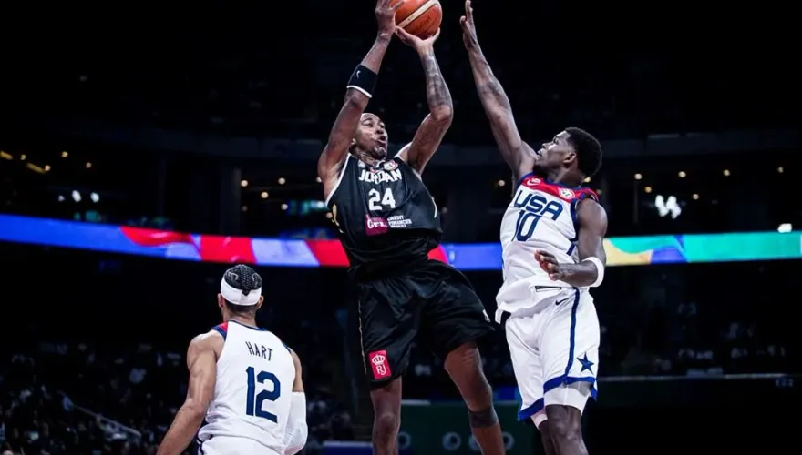 世界盃男籃/「盜版Kobe」還是不夠強！美國痛宰約旦48分　三戰全勝晉級16強