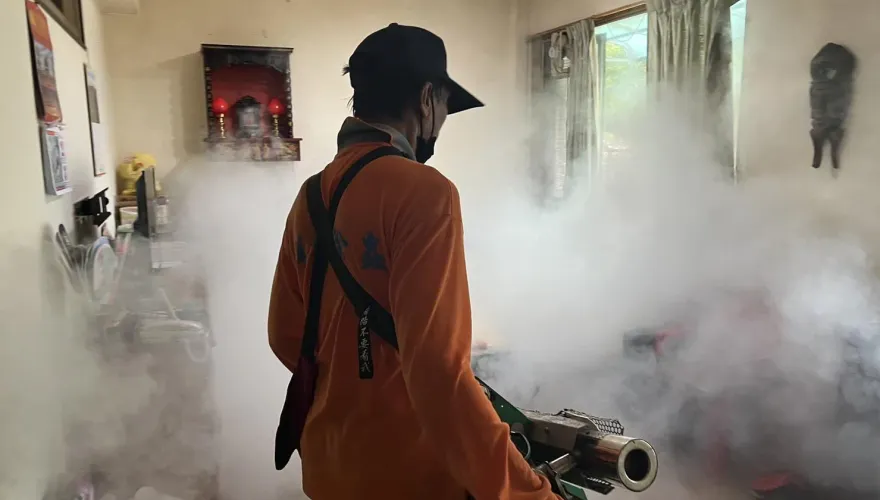 快訊/登革熱+2例！潛伏期曾至台南旅遊史　衛生局今進行個案住家周圍噴消與孳清
