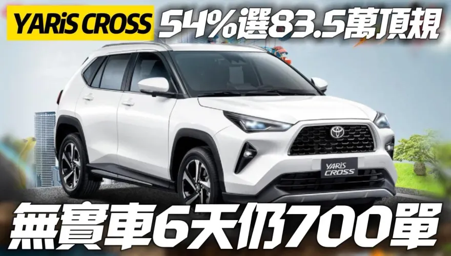 影/【中天車享家】TOYOTA YARiS CROSS六天接單700張　沒實車試駕也熱銷