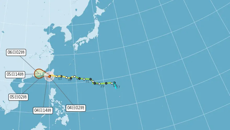 海葵颱風/雙北、宜蘭上班風雨明顯！專家：外圍環流正掃入　影響時程曝光