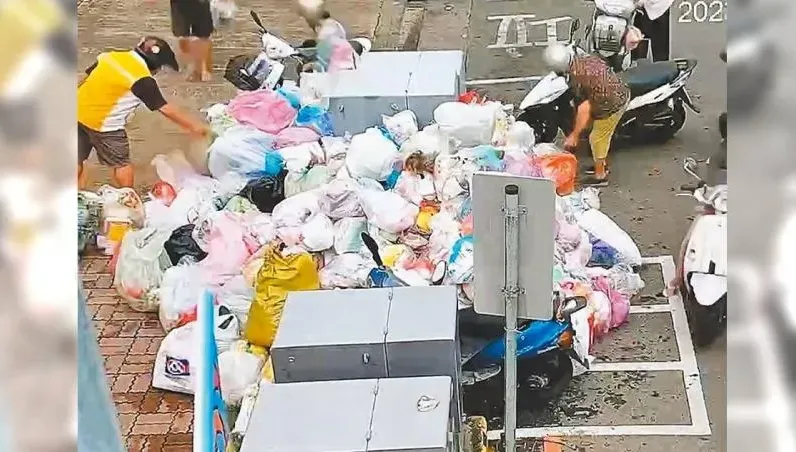 讓人傻眼！颱風假民眾堆出垃圾山　彰市將開罰150人