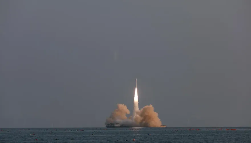 影/「一箭四星」！陸民營火箭海上首射成功　6大突破躋身全球航太工業前段班