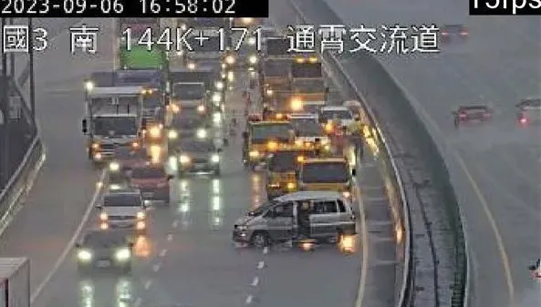 快訊/國3北上通霄段連環車禍！7車追撞2人送醫