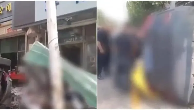 影/小倆口吵架氣昏頭！他開車怒撞丈母娘店鋪　下車驚見兒子被自己輾斃