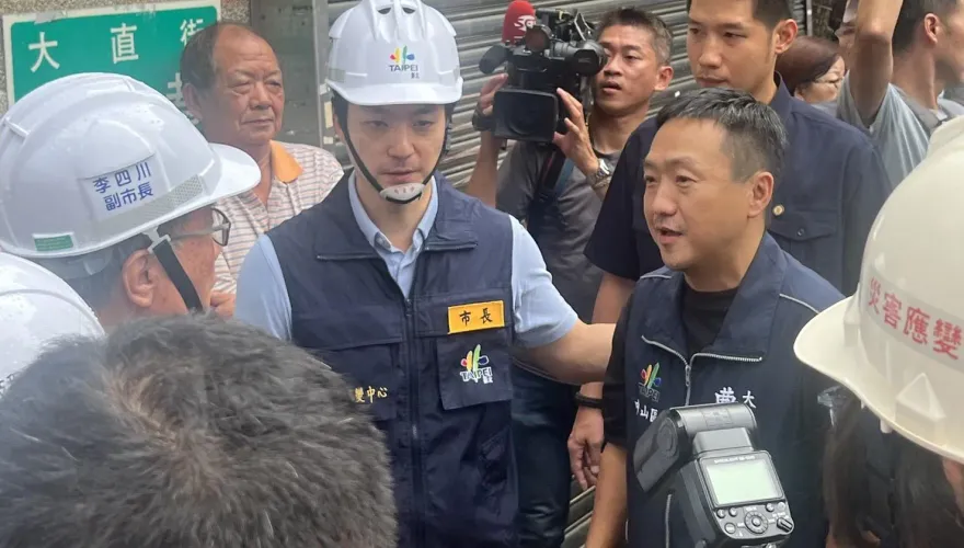 大直民宅坍塌誰該負責賠償？蔣萬安：依法處理