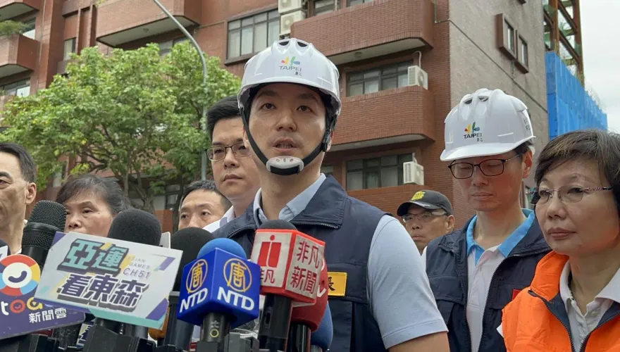 基泰建設釀大直民宅下陷　蔣萬安說重話：建商沒負責前休想再動任何一個案子