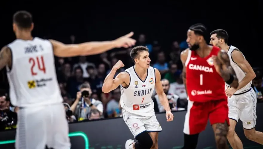 世界盃男籃/7位現役NBA球員有何用！塞爾維亞爆冷擊潰加拿大挺進冠軍戰