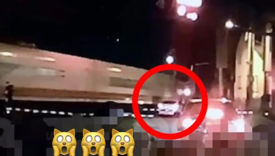 影/我以為這裡可以停！花蓮女三寶車「停平交道中間」　遭普悠瑪撞擊瞬間曝