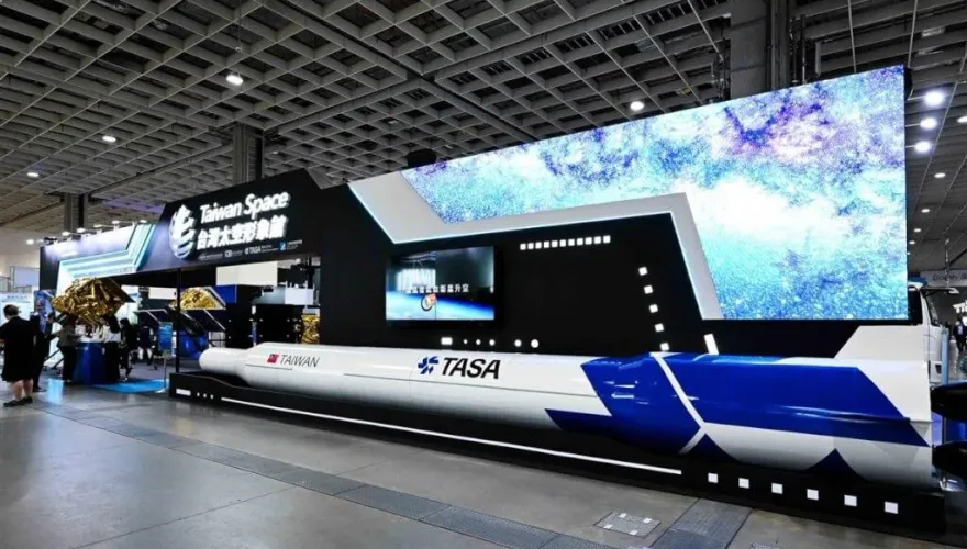 2023台北航太展/航太國防展 　TASA三節入軌火箭模型首次亮相