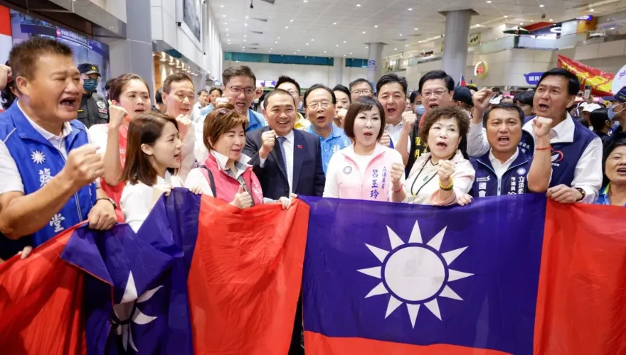 影/獨家！侯友宜大秀外交實力　夏立言：其他候選人去華府見過幾個人？