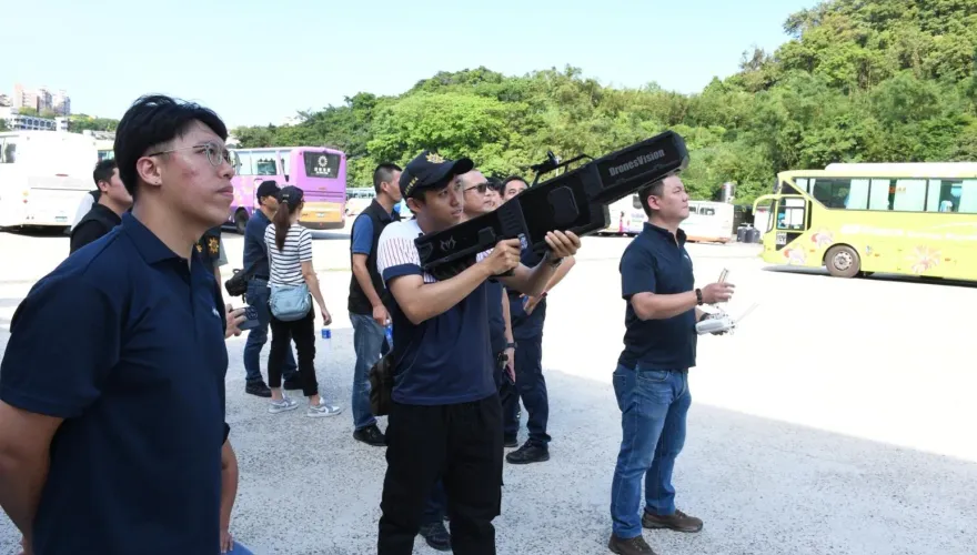 影/干擾機上場！基市警成立「無人機反制小組」　維安總統大選造勢會場