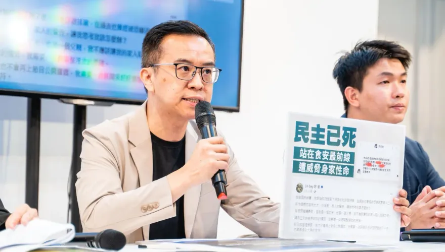 影/ Lin bay好油遭恐嚇！綠側翼竟質疑「自導自演」 　侯辦開轟