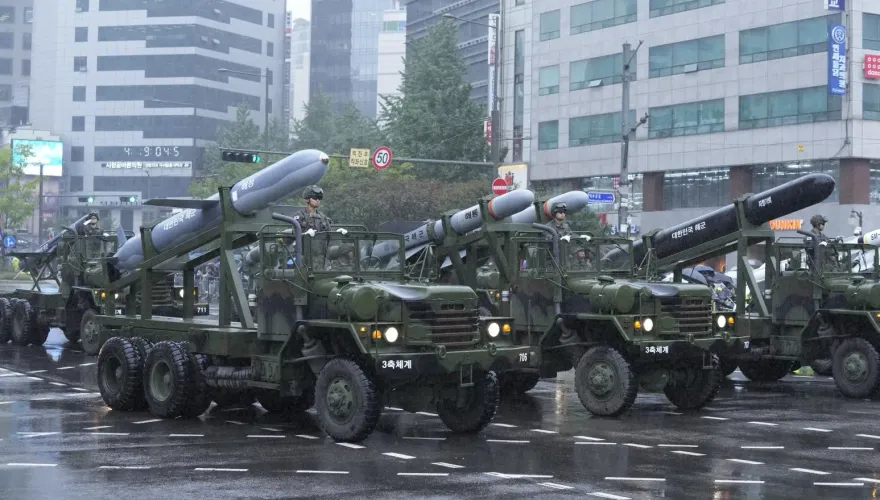 影/南韓相隔10年大動作舉行閱兵式　兩款「秘密武器」首度公開亮相