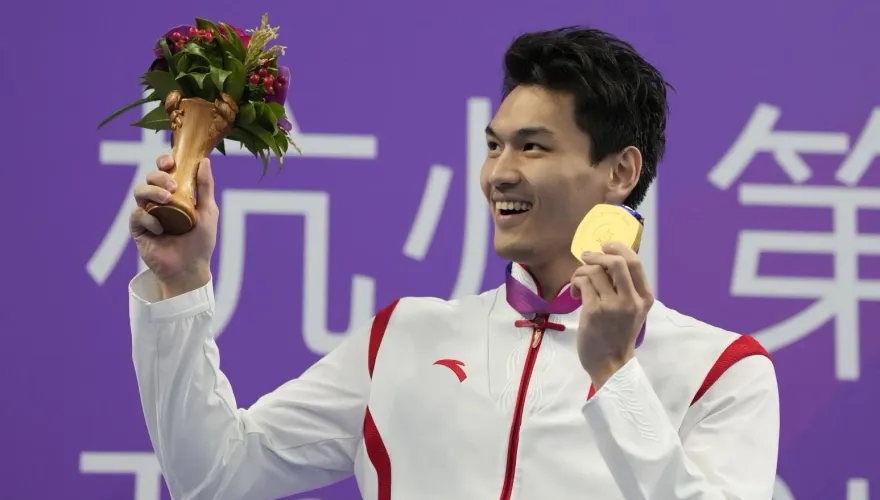 杭州亞運/「金」厲害！大陸游泳名將徐嘉余3屆奪10金　史上第一人