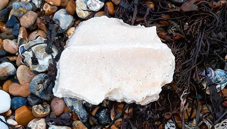 英國沙灘不明巨石竟是「棕櫚油塊」沖上岸　專家示警：養狗民眾要當心了