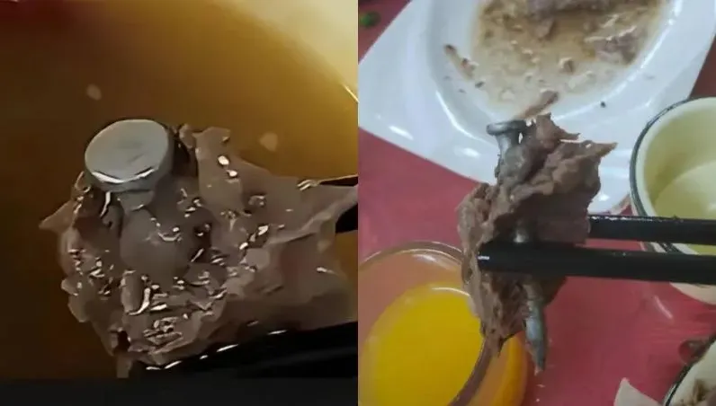 喝到人肉湯？餐廳用餐咬到「鋼釘」　網友嚇壞：人類骨科手術專用