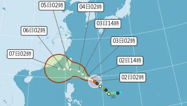 小犬颱風路徑北修！　賈新興：中心恐在「屏東牡丹至台東大武」登陸