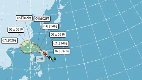 小犬恐「達中颱上限」撲台！　花東「最有機會放颱風假」