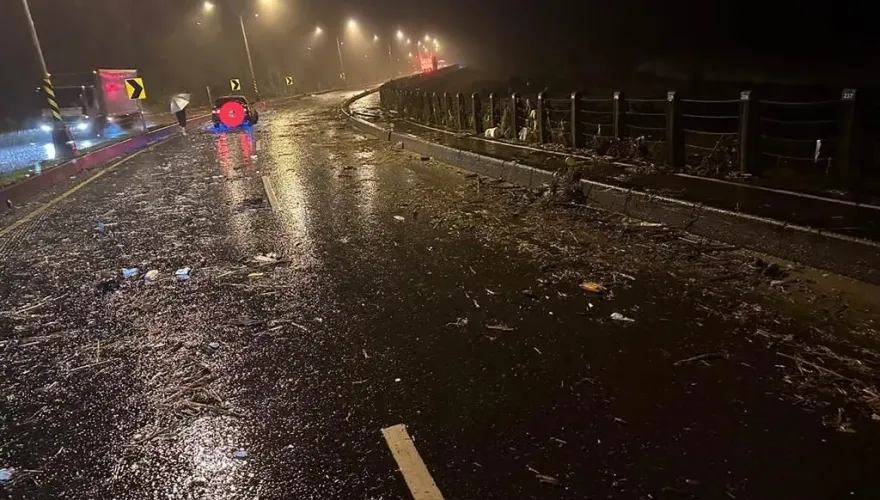 小犬颱風/惡犬使壞！頭城碎木、碎石遭大浪打上岸　轎車駕駛閃不過失控自撞