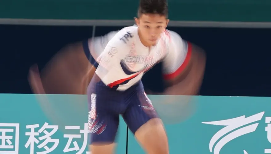 杭州亞運/銅牌沒關係！16歲黃品睿滑輪溜冰飆出3.885秒神速…「破世界紀錄」