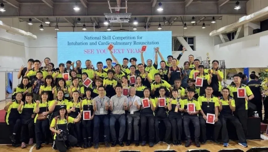 全國呼吸道插管暨心肺復甦術競賽！新竹縣表現最出色　16組選手獲優異成績