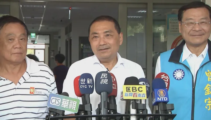 影/賴清德把兩岸和平當使命？！侯友宜愣了2秒：我聽你鬼扯淡