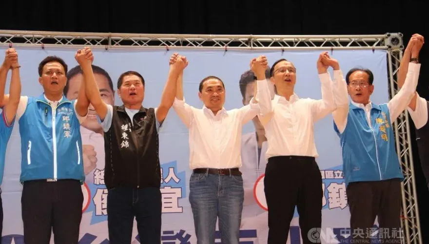 侯友宜苗栗造勢 鍾東錦喊：藍營大團結