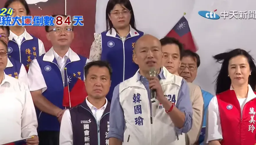 影/侯友宜桃園造勢破2萬人！韓國瑜激喊挺「九二共識」：這是和平與戰爭的選擇