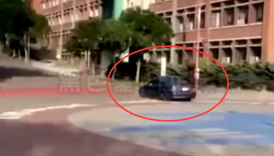 快訊/桃園國立體育大學外警匪追逐　現場驚險畫面曝光