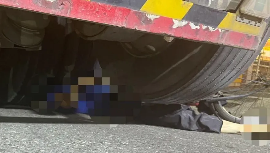 快訊/又是「內輪差」死亡車禍！男騎鐵馬慘遭槽車捲進輪下慘死
