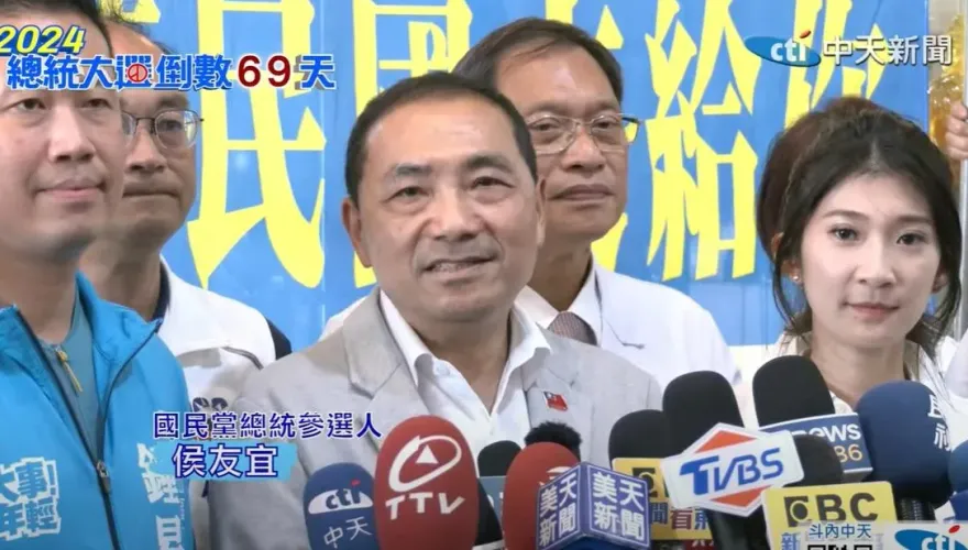 影/賴清德稱當選戰爭機率最低！侯友宜酸：來跟著我喊「我反對台獨」