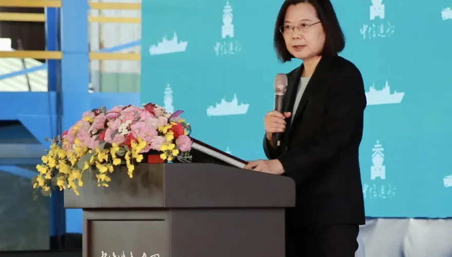 影/海軍輕型巡防艦今舉行開工典禮　蔡英文：持續邁向國防現代化