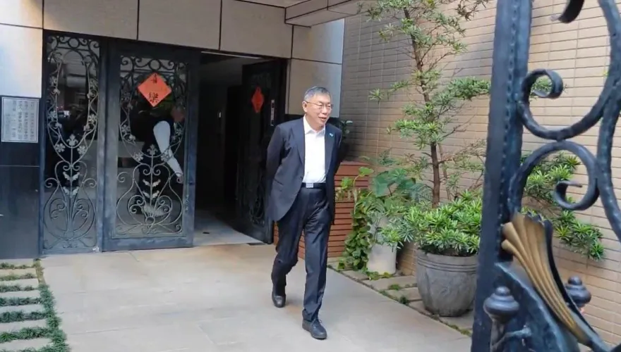 影/一大早出門為了去見「他」？柯文哲這樣回應