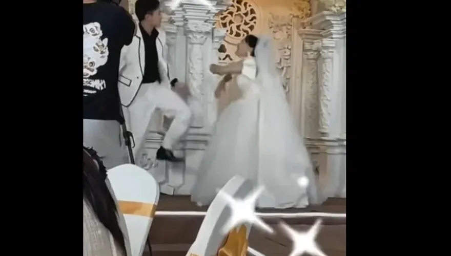 認識僅1個月就懷孕！新郎綠光罩頂　婚禮上「怒踹新娘」喊退婚