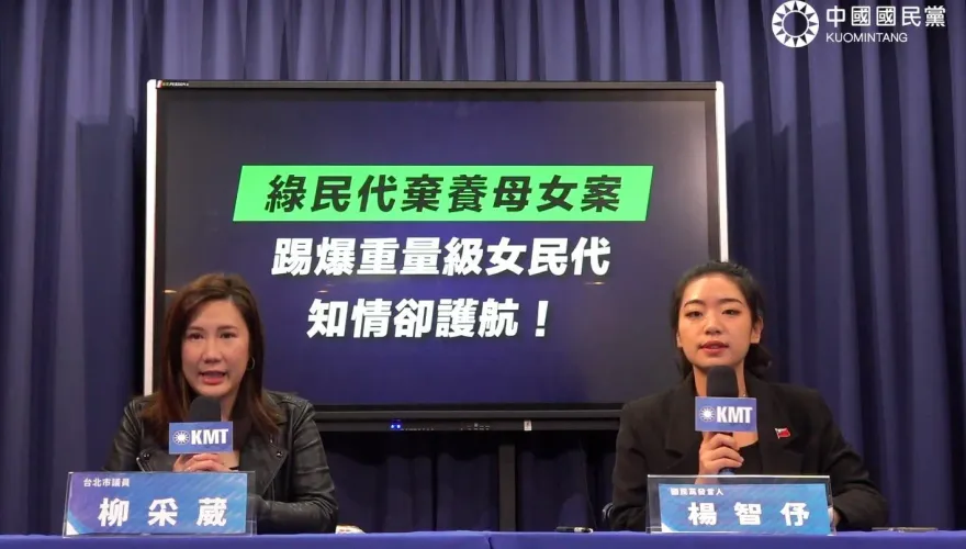 綠營民代棄養母女　藍轟何欣純知情卻護航：放任渣男傷害女方